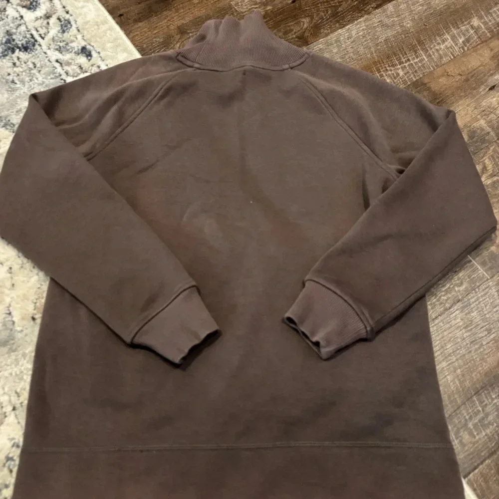 ATHLETA Size XXS Brown DOUBLE COZY KARMA Funnel-Neck Sweatshirt Sweater Women’s - Picture 6 of 6